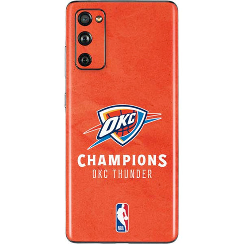 2025 NBA Champions Oklahoma City Thunder Galaxy S20 Fan Edition Skin